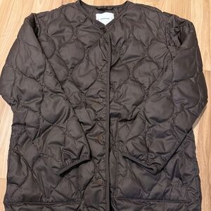 Everlane Quilted Liner Brown XS